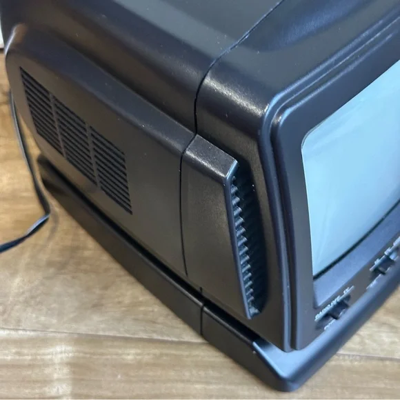Portable Black TV Radio Combo